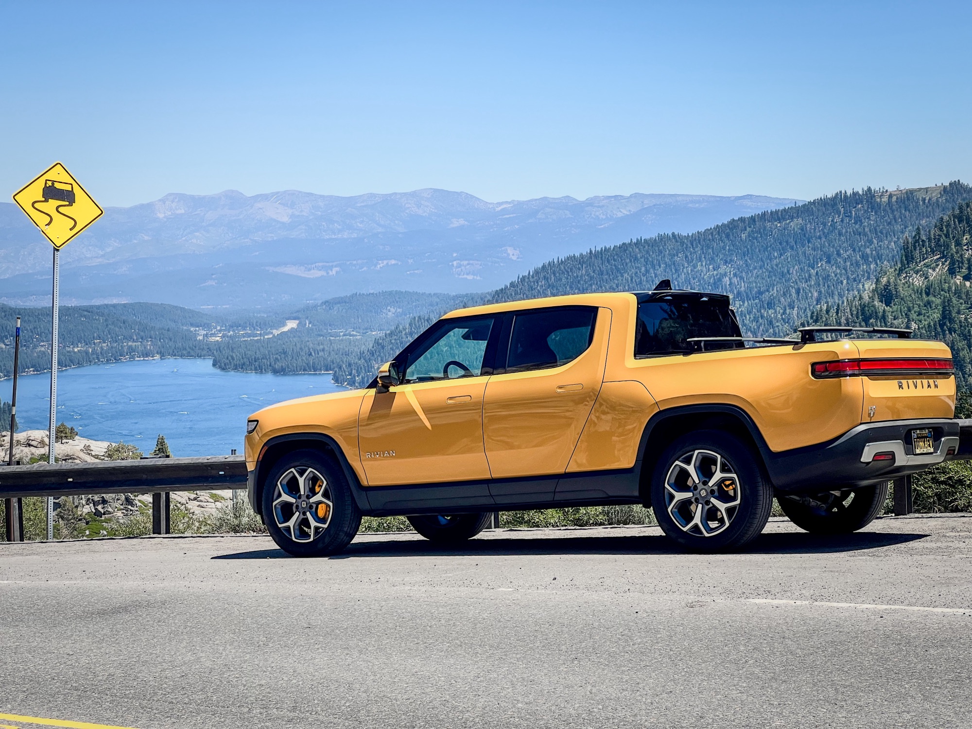 July’s Rivian Romp: Touring Donner Lake ￼
