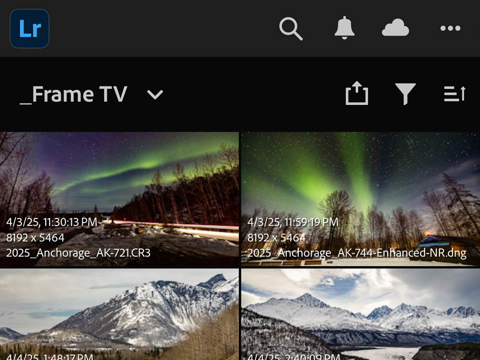 Part 3: Using Lightroom Mobile and the Frame TV
